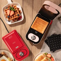 220V Electric Sandwich Maker Timed Waffle Maker Toaster Baking Multifunction Breakfast Machine takoyaki Pancake Sandwichera 600W 1