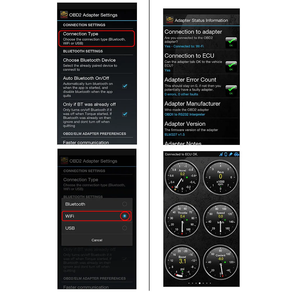 Автомобильный Wi-Fi OBD2 OBDII сканирующий инструмент сканер диагностический инструмент проверка двигателя авто elm 327 wifi 1,5 OBDII Автомобильный сканер для считывания кода