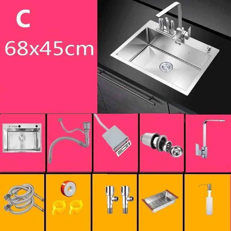 Lavello Cucina Inoxidable Gootsteen De Acero Inox портативная кухонная раковина Lavabo Fregadero Pia Cozinha для мытья овощей