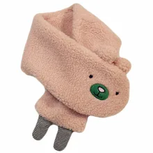 Осенне-зимний хлопковый Детский шарф с крестиком, вязаные детские плюшевые шарфы, бархатный шарф с рисунком для мальчиков и девочек, Детский Теплый для шеи воротник