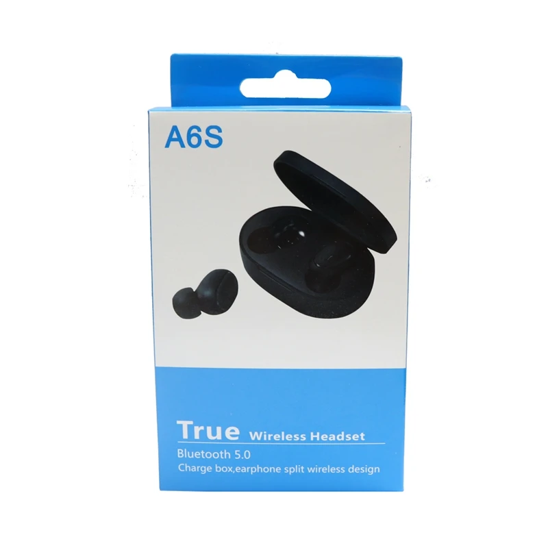 A6S TWS Bluetooth наушники HD стерео беспроводные с шумоподавлением для iPhone samsung Xiaomi Redmi Air