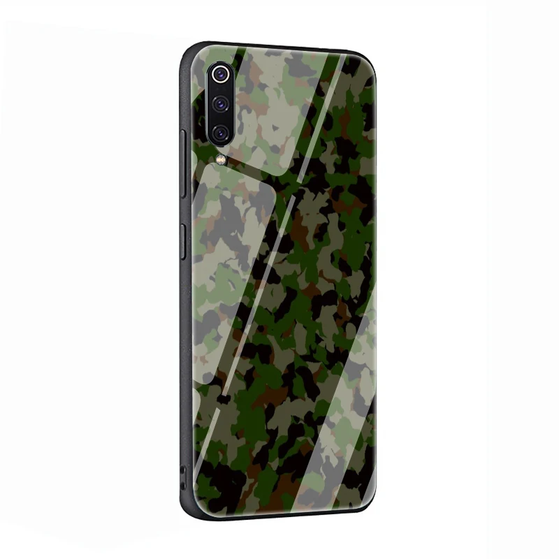 EWAU с камуфляжным принтом в армейском стиле чехол из закаленного стекла для телефона для Xiaomi 5X6X8 Lite 9 A1 A2 F1 Redmi 4X 6A Примечание 5 6 7 pro - Цвет: G2