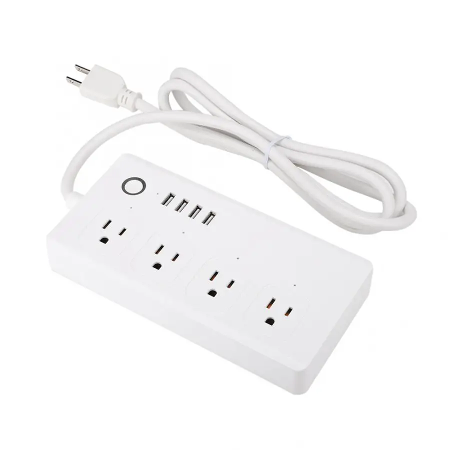 Wifi Smart power 4 USB удлинитель поддержка мобильного телефона ПРИЛОЖЕНИЕ дистанционное управление с функцией синхронизации/обратного отсчета США Разъем 100-240 В