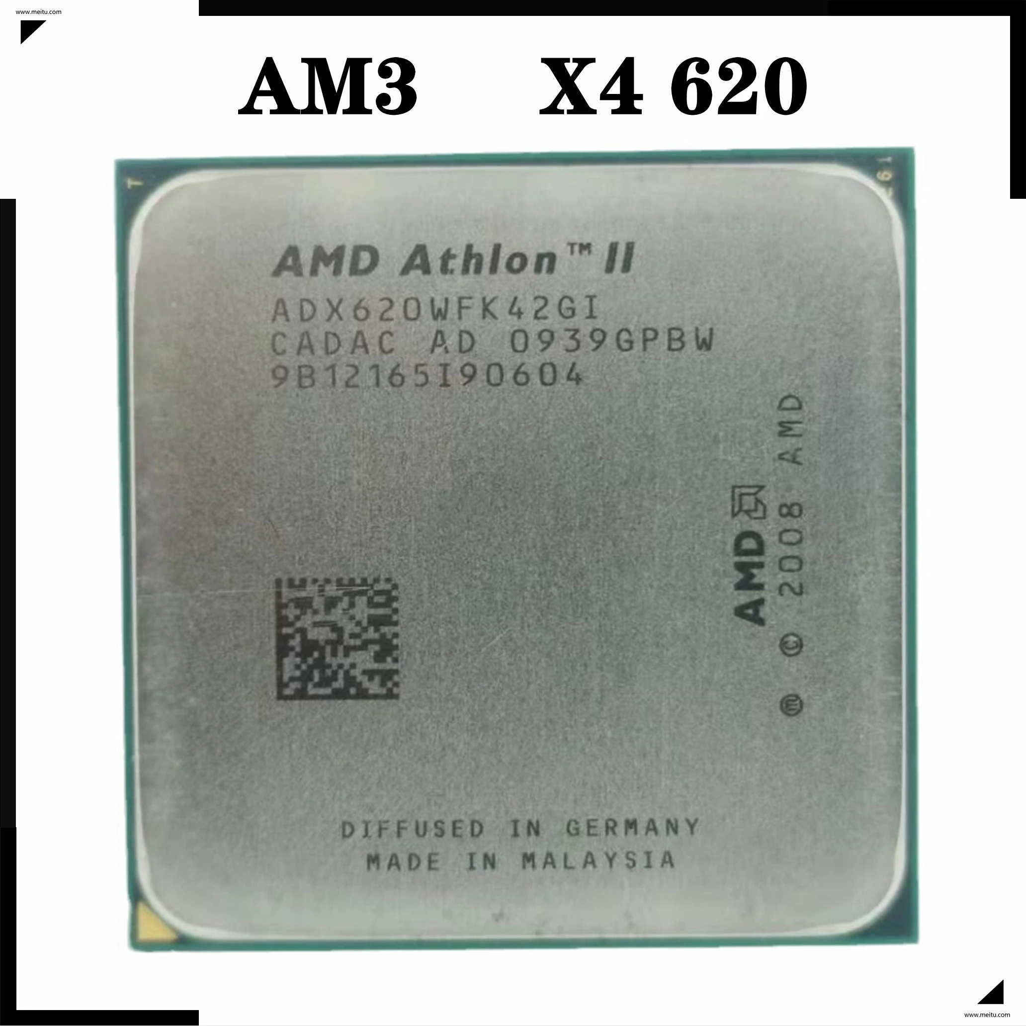 Desktop Cpu Athlon Ii X4 620 2.6 Ghz Quad-core Quad-thread Cpu ...