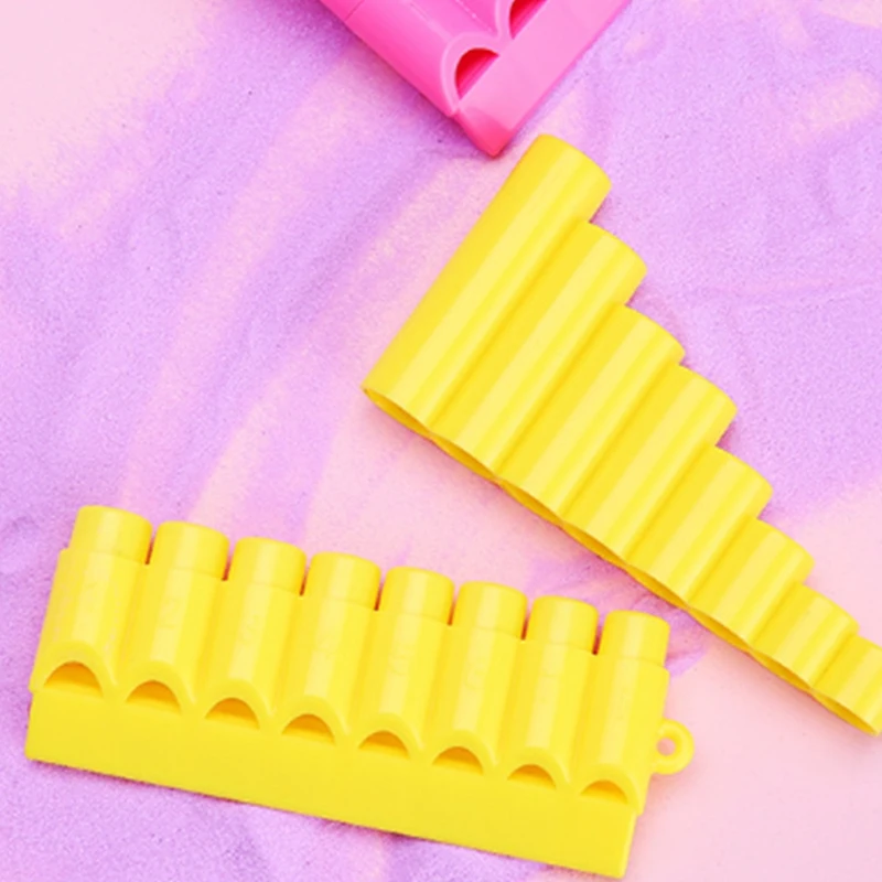 3 шт. флейта из древесного ветра 8 трубок пластиковая флута Panpipe ручная работа
