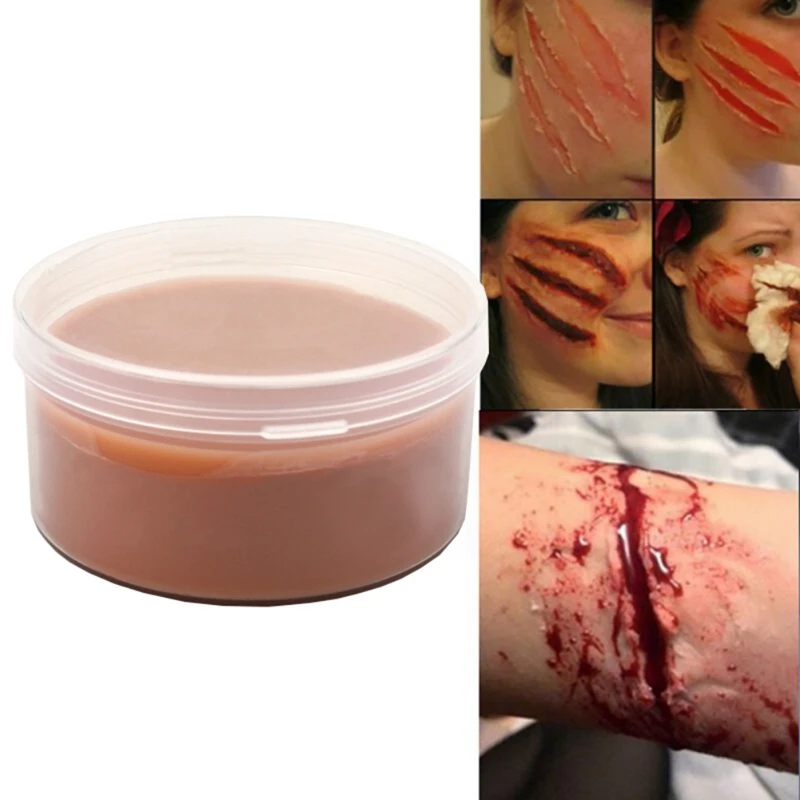 

Halloween Special Effects Makeup Drama Wax Fake Scars Blood Skin Fake Wound Scar Wax Cosplay Special Costume Makeup Body Paint