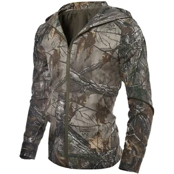 

Men's Waterproof Camouflage Outwear Jacket Shell Hooded Hoody Outdoor Sports Coat Male Jungle Clothes Military Tactical Coat