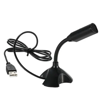 

USB Desktop Microphone 360 Degree Adjustable Microphone Support Voice Chatting Recording Mic for PC Mac with a USB port