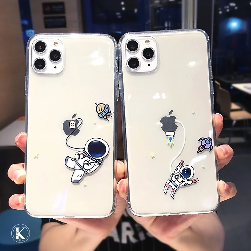 Прозрачный чехол из ТПУ для iPhone 11 Pro Max X XS XR 6 6s 7 8 Plus|Бамперы| |