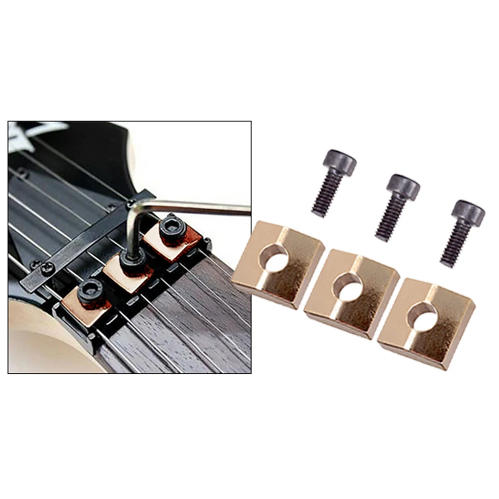 39mm Guitar Locking Lock Nut String Lock with Screw Kit Electric Guitar Bridge Accessories DIY 