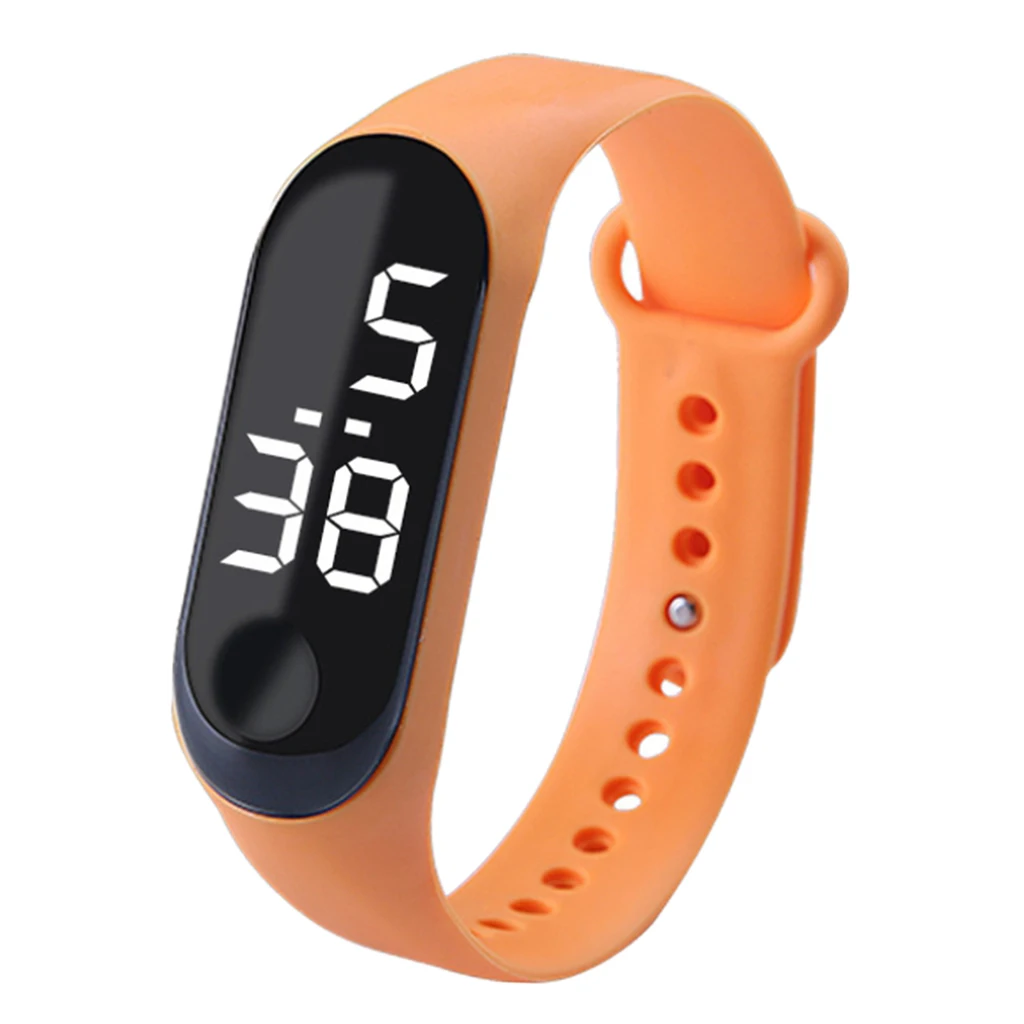 Unisex Silicone LED Digital Creative Touch Screen Sport Watch Bracelet Digital Wristwatches Adjustment Men/Women/Kids