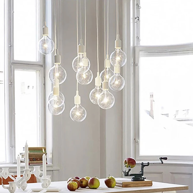 Современная красочная Глянцевая люстра 1-10 Arm Ретро Регулируемый светильник