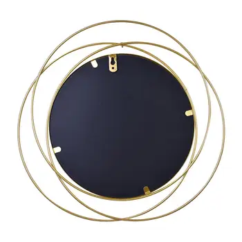 

Golden Geometric Round Wall Hanging Wall Mirror Living Room Office Round Decorative Mirror Housewarming Gift Wall Mirror