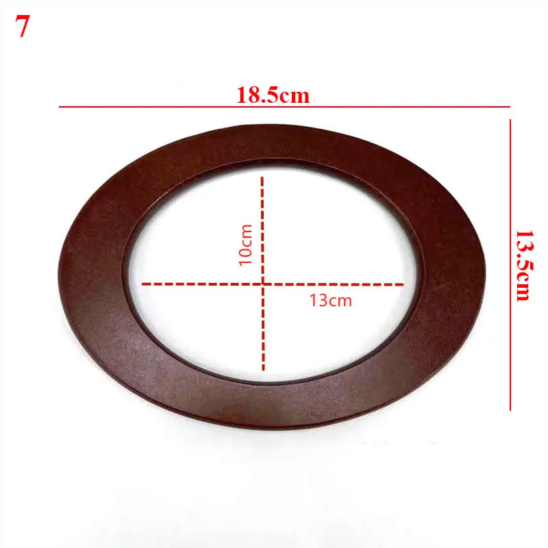 DIY Classic Wood Straps 1Pc Square D Shape Wooden Bag Handle Decorative Bags Accessories Handbag Tote Replacement Making Tool