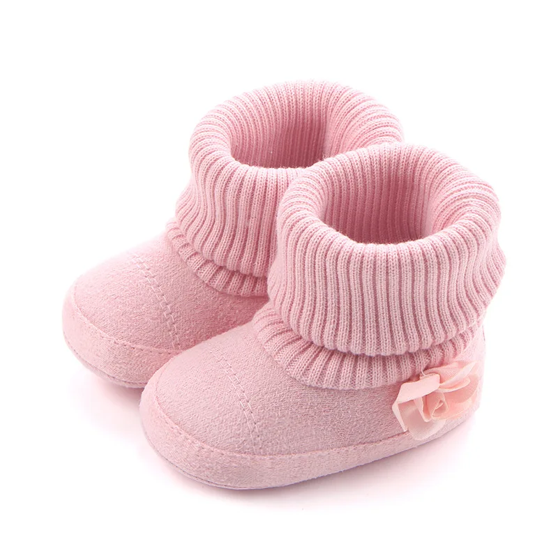 pink Детские ботиночки; Сезон Зима; милые; для новорожденных; для маленьких девочек; мягкие; для первых шагов; для малышей; флисовые; очень сохраняющие сноуфилд; ; 0-18 месяцев - Цвет: pink