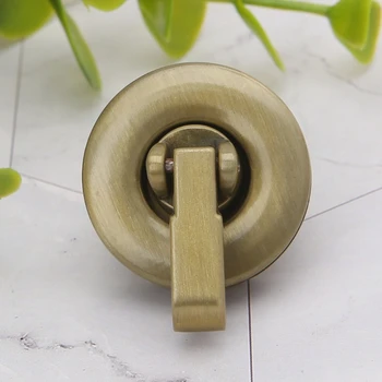 

Metal Round Shape Clasp Turn Lock Twist Lock for DIY Handbag Bag Purse Hardware L4ME