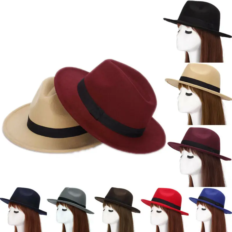 Brand New Style Sun Jazz Gangster Panama Cap Mens Womens Unisex Trilby Fedora Autumn Hat | Аксессуары для одежды