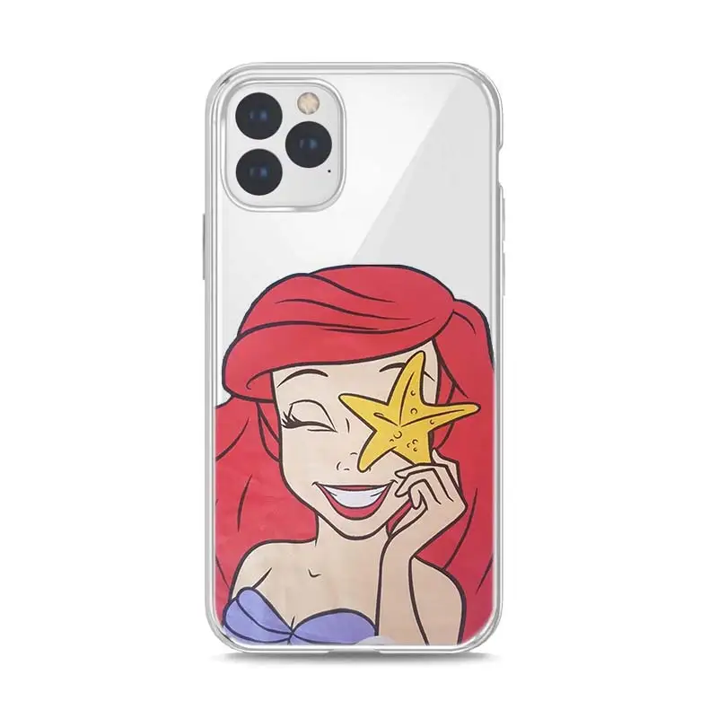Ariel The Mermaid Silicone Soft Cover For Apple IPhone 13 12 Mini 11 Pro XS MAX XR X 8 7 6 5 SE Plus Phone Case 13 pro max case