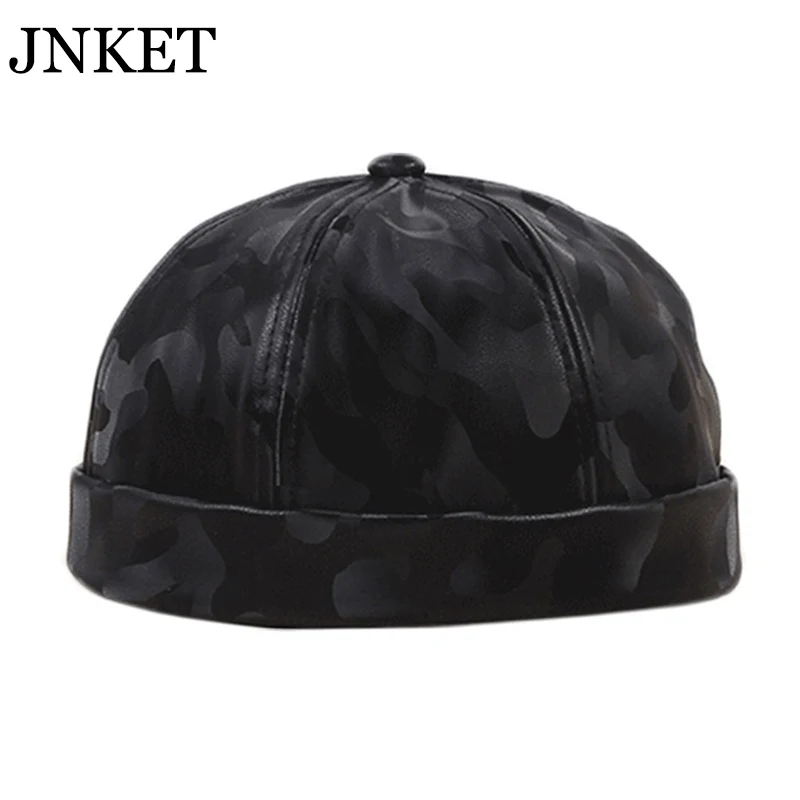 Модная шапка JNKET из искусственной кожи мужские и женские шапки Матросская без