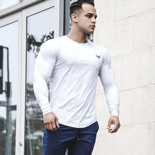 Long Sleeve Men’s Running & Sportswear T Shirt - Men's Fitness Apparel ...