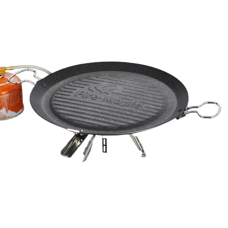 Frying Pan Multi-purpose Outdoor Camping Barbecue Non-stick Pans Skillet Cauldron Induction Cooker Gas Stove Egg | Спорт и