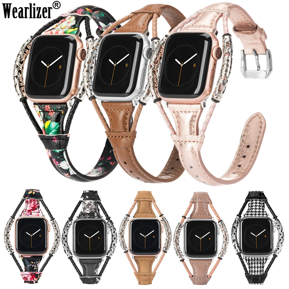 Старинный ремешок для Apple Watch Band кожаный 38 мм 44 мм 40 мм 42 мм сменный ремешок из натуральной кожи для iwatch 5/4/3/2/1