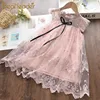 Bear Leader Girls Princess Dress New Summer Kids Party Dresses Elegant Unicorn Embroidery Dress Children Clothing Vestidos 3 7Y ► Photo 3/6