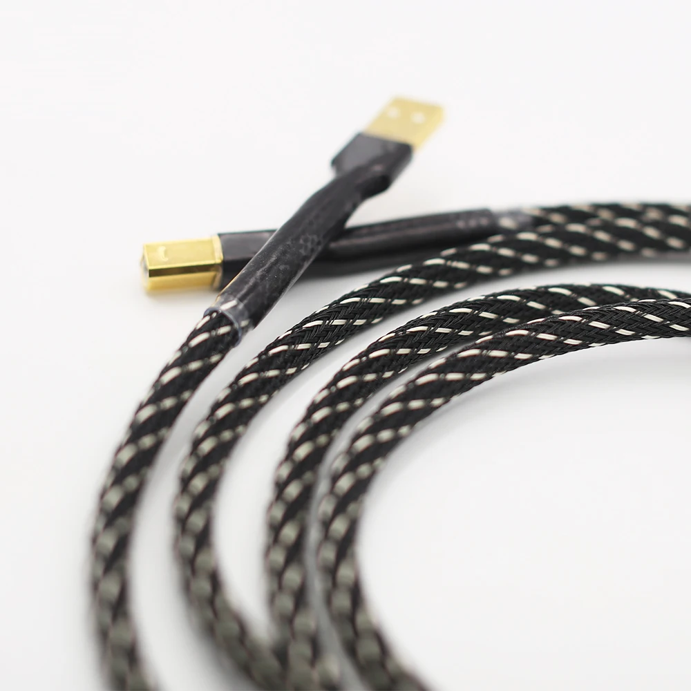 Hifi USB Cable High Quality Type A to Type B Hifi Data Cable For DAC Decoder Sound Card Audio Cable