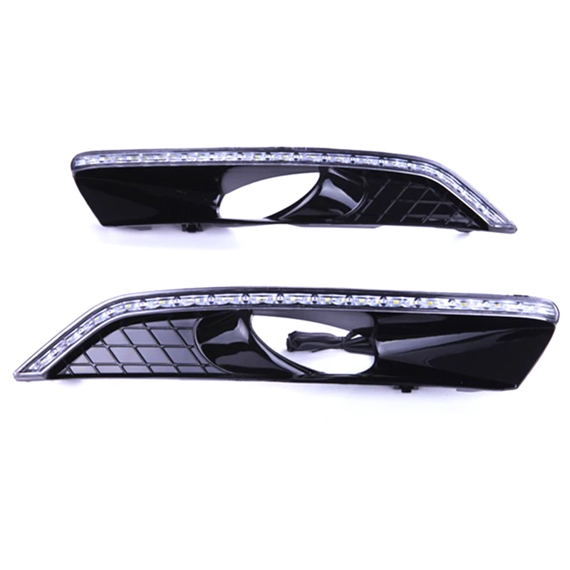 1 set LED DRL Daytime Running Lights 12V ABS Fog Lamps Cover Headlight Accessories For Honda Crosstour 2011 2012 2013