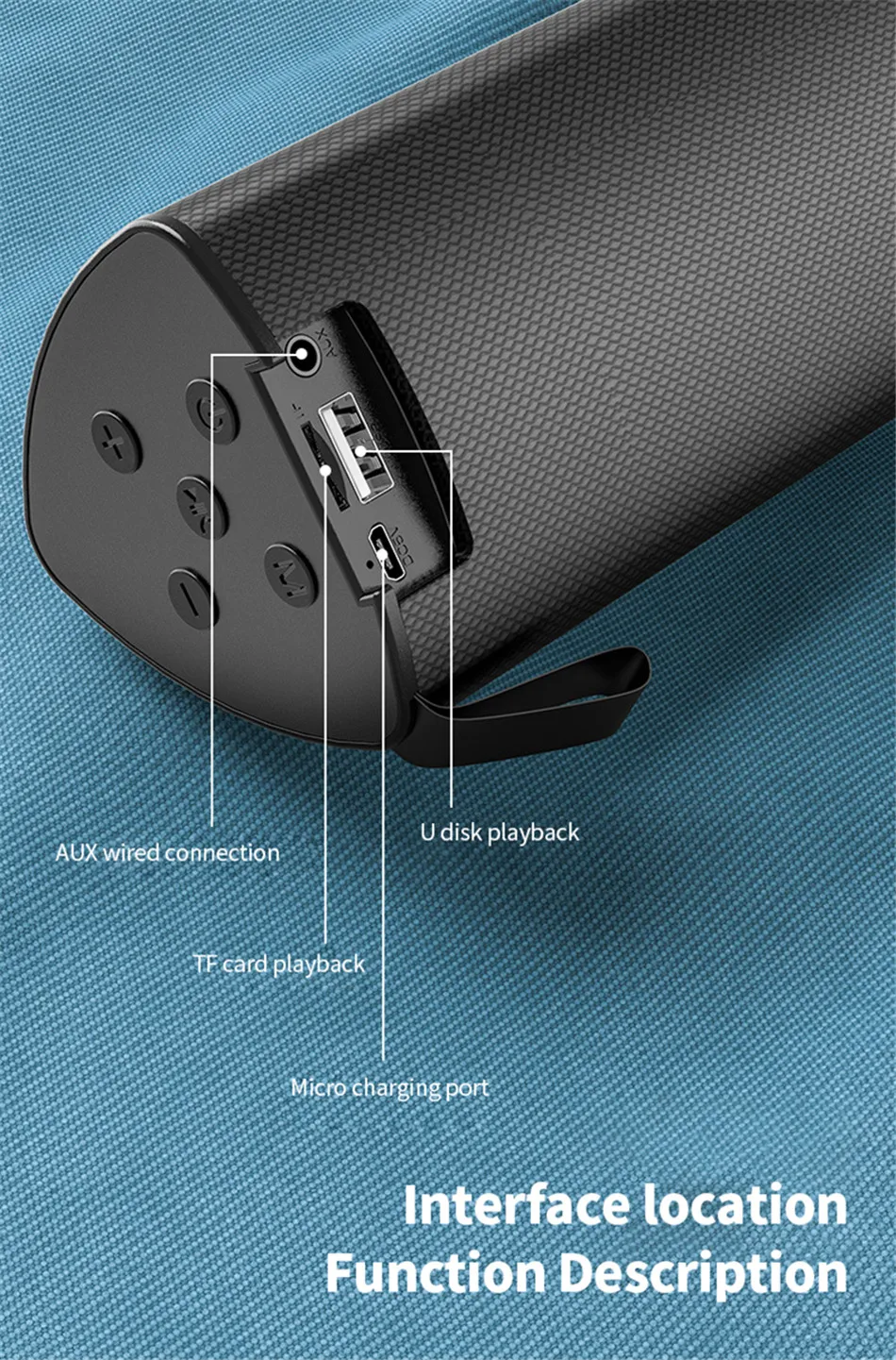 OTTWN E-330 портативный Bluetooth динамик беспроводной мини-динамик для телефона компьютера Открытый громкий динамик стерео объемный бас-динамик