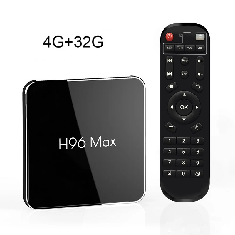 H96 Max X2 4K Smart tv Box Android 8,1 2 ГБ/4 ГБ DDR4 ram 16 Гб/32 ГБ/64 ГБ rom Портативный S905X2 1080P H.265 tv Box Поддержка - Цвет: 4G 32G