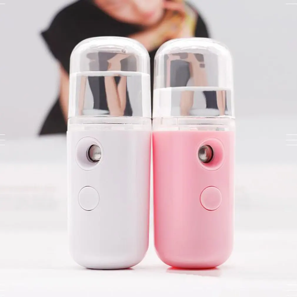 Mini Portable Face Evaporating Instrument Usb Charging Nano Spray Water Tank Mini Steamed Face Humidifier Portable Size