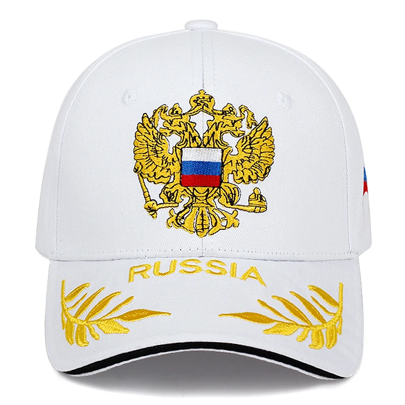 Новая мода Россия вышитая бейсбольная Кепка модная бейсболка Мужская и женская повседневная Кепка регулируемые% спортивные хлопковые шапочки