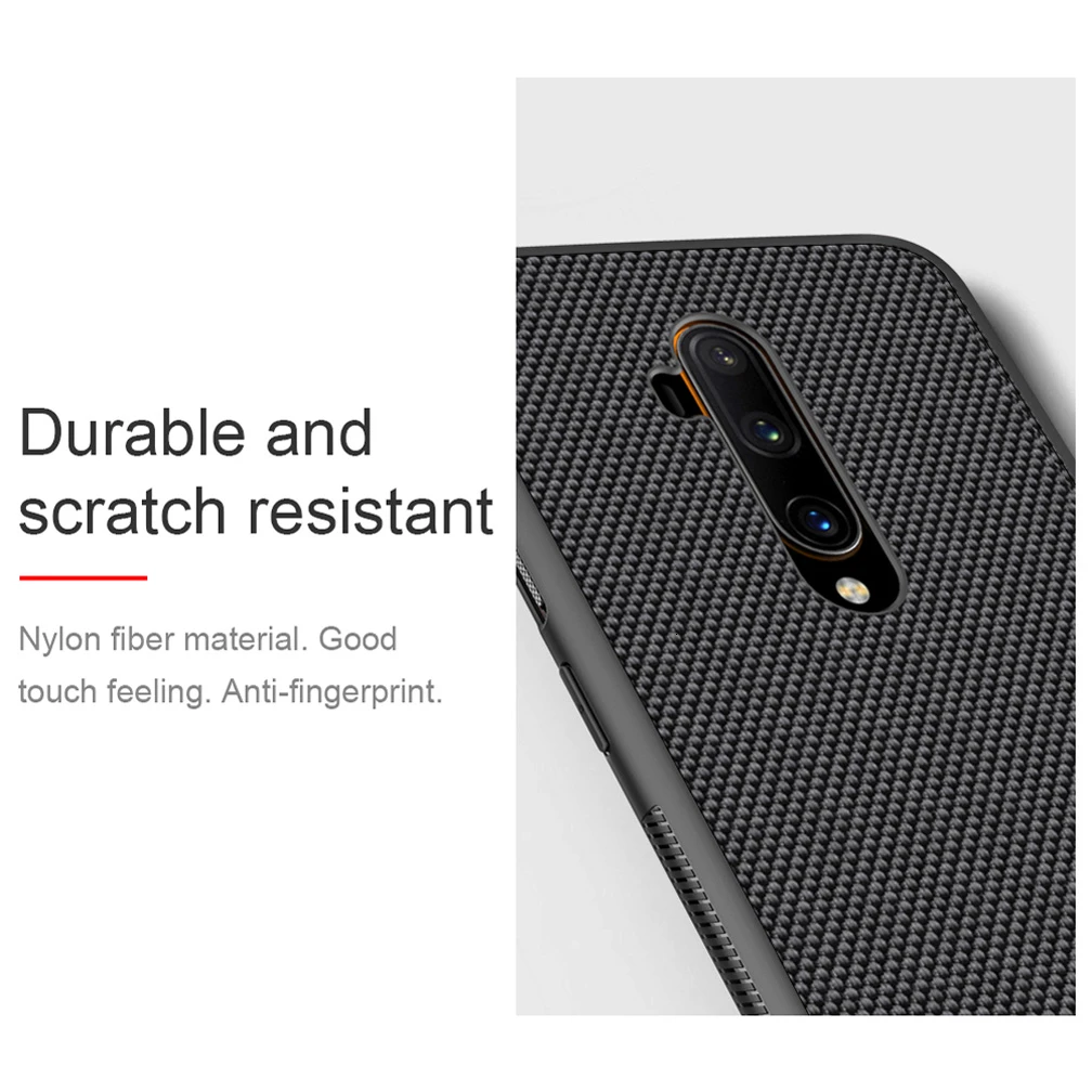 Для Oneplus 7T Pro чехол Nillkin текстурированная нейлоновая задняя крышка прочный нескользящий тонкий легкий Чехол для Oneplus 7T