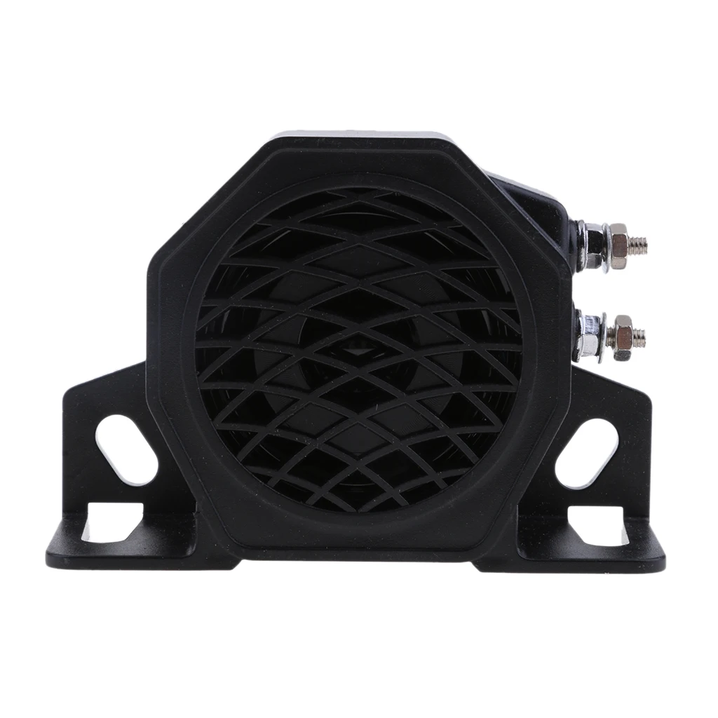Waterproof Reverse Horn Loud Car Reversing Tone Horn Buzzer Alarm Siren Speaker 12-24V 30W 110db Black