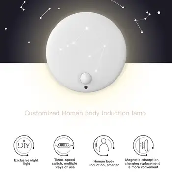 

LED Intelligent Charging Light Human Induction Lamp Constellation Cabinet Corridor Night Light DIY Constellation Cabinet Lamp