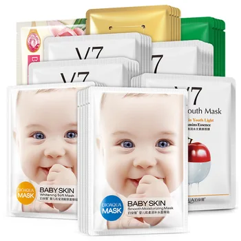 

BIOAQUA Baby Skin Face Mask Skin Care Moisturizing Oil Control Wrapped Mask Shrink Pores Moisturizing Facial Serum Sleep Jely