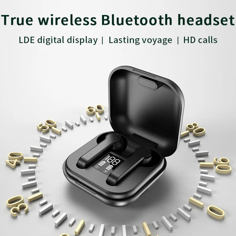 Точечный светодиодный дисплей беспроводные bluetooth-наушники гарнитура для Xiaomi Redmi