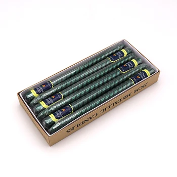 

12pcs Long Rod Candles Classic Nordic Birthday Candle Romantic Handmade Beeswax Candle Wedding Table Candle Home Decor DA60LZ