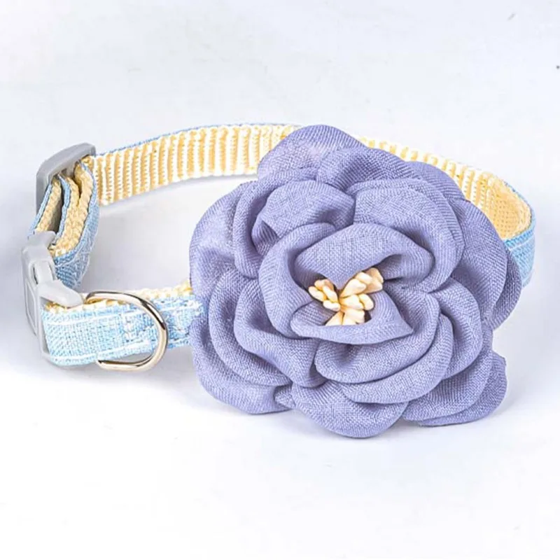 Cat Dog Necklace Dog Collar Wedding Flower Pet Collar Princess Puppy
