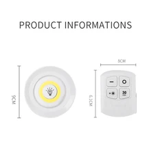 ГОРЯЧАЯ Беспроводная диммируемая COB Светодиодная подсветка под шкаф с пультом дистанционного управления батарея светодиодный шкаф светильник s для шкаф для одежды ванная светильник ing