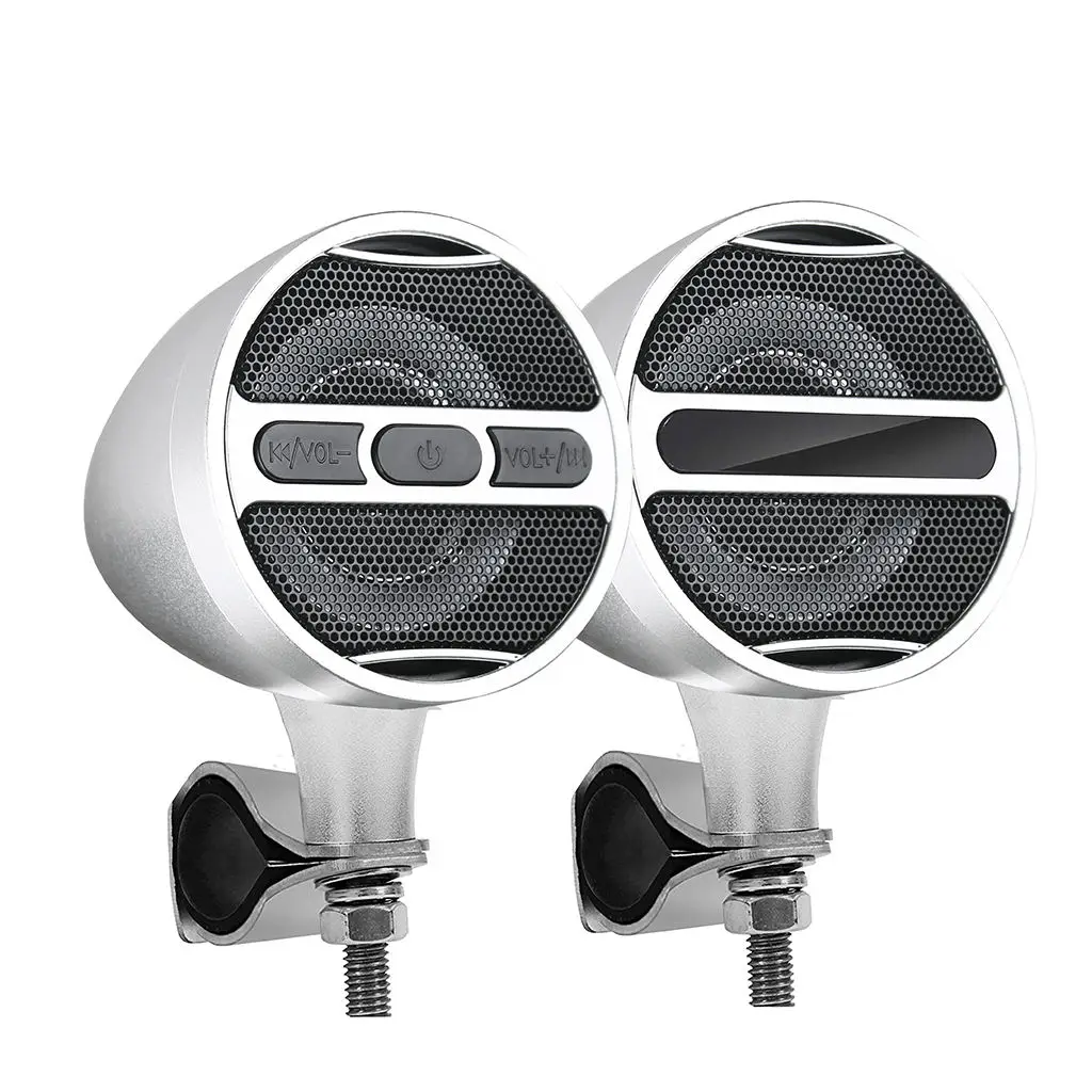 Motorcycle Bluetooth Speakers FM MP3 Radio System Fits 22-32mm Handlebar |
