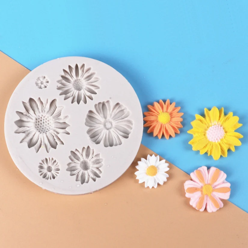 Silicone Chrysanthemum Flower Mold for Cake and Chocolate Decorating
