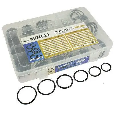 

444 Pcs NBR O-ring Assortment Set Automotive Gasket for KATO Crane