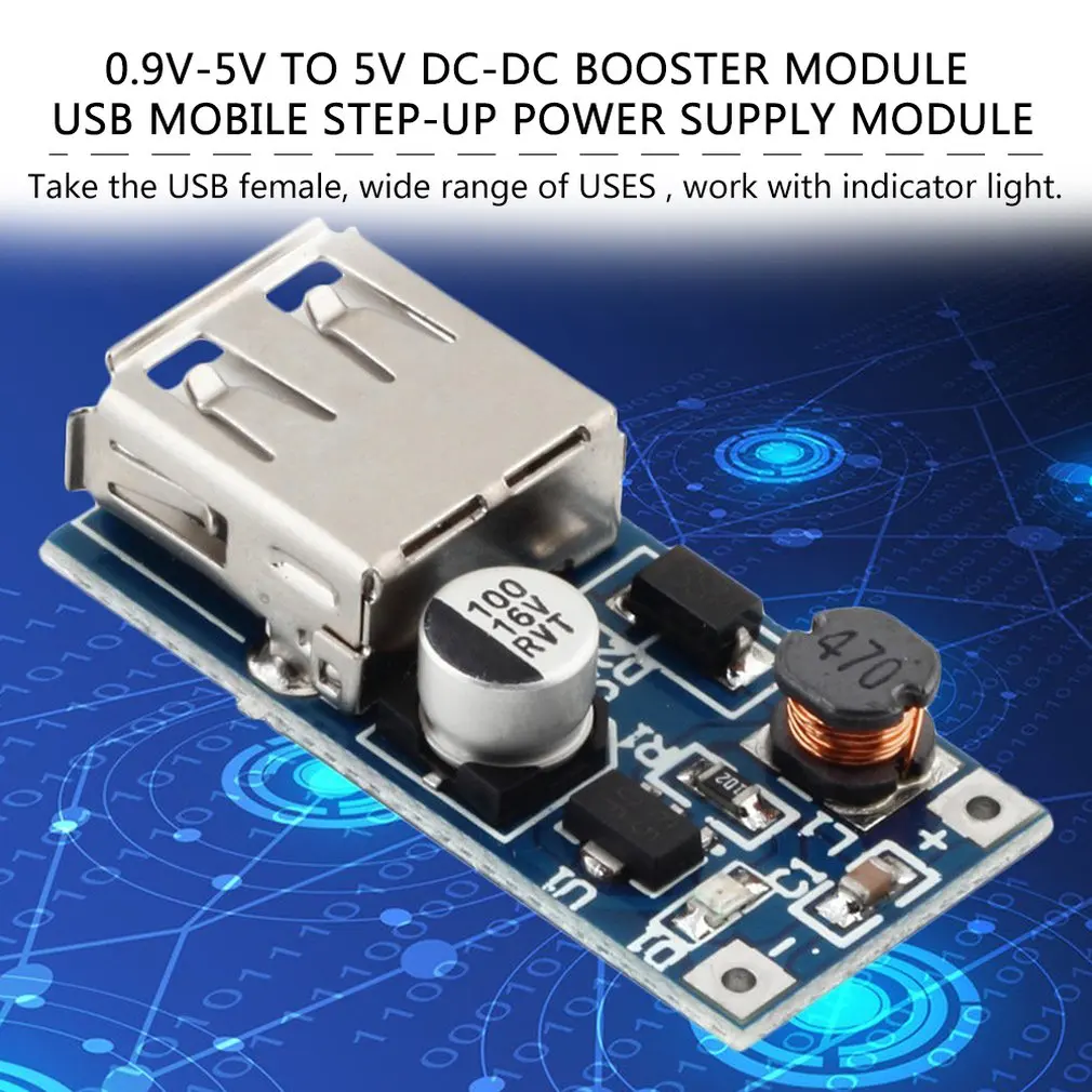 1 шт. 0,9 V-5 V DC-DC Регулируемый повышающий наддува Мощность плата преобразователя модуль 96% Эффективность Передачи Аутентичные Дешевые Лидер продаж