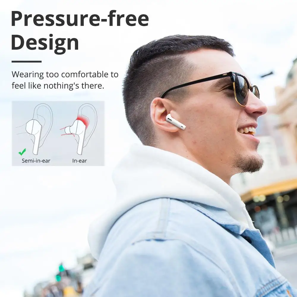 Tronsmart Onyx Ace Wireless Earphones Qualcomm aptX TWS Bluetooth 5.0 In-Ear Earbuds Noise Cancellation with 4 Microphones