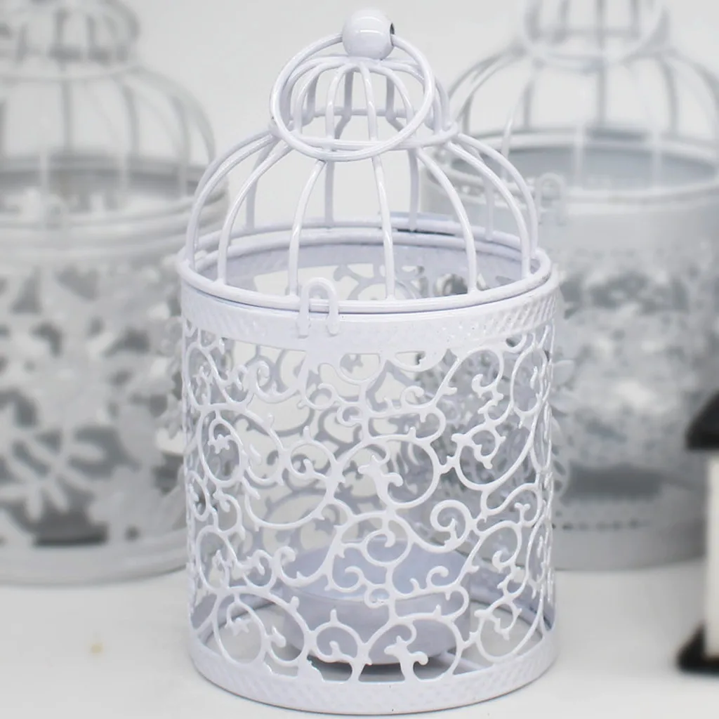 Металлический классический подсвечник марокканский стиль свеча-фонарь подставка держатель света подвесная клетка для птиц подсвечник домашний декор в стиле ретро# p7