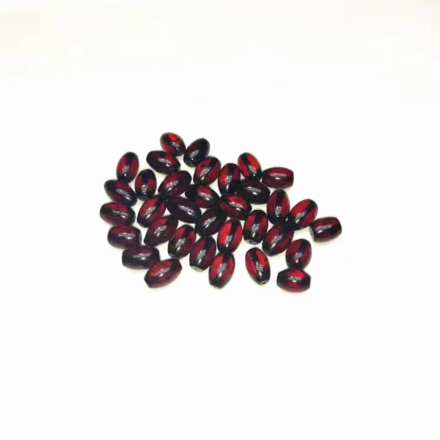 

33 pieces/lot 100% natural amber stone rice type bloody amber beads for jewelry and Muslim rosary making Free Shipping