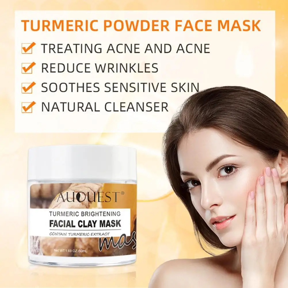 

Turmeric Mask Mud Meiti Brightening Soothing Moisturizing Moisturizing Mask Rejuvenating Smudge Mask H1Q3