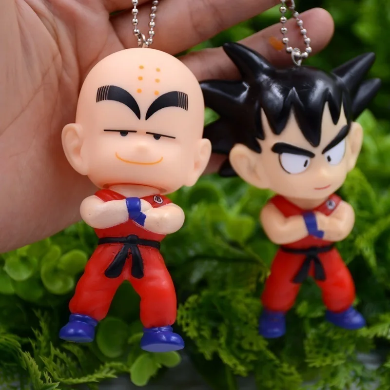 Японское аниме Dragon Ball Z Goku Krillin украшение автомобиля качающаяся голова кукла телефон кронштейн Dragon Ball фигурка кукла игрушка 12 см